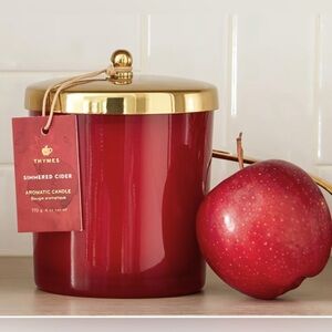 Thymes Scented Candles for Home Decor - Luxury Home (Cider, 13 oz)